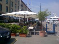 Parasol restaurant haut de gamme Capri Dark ou Starwhite SCOLARO